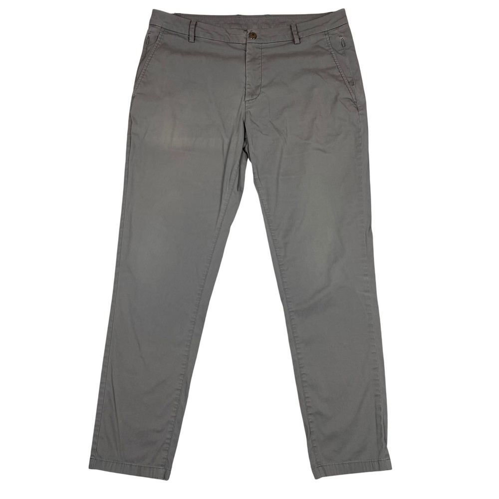Birddogs Gray Stretch Khakis Chinos Pants Mens 36 Gray